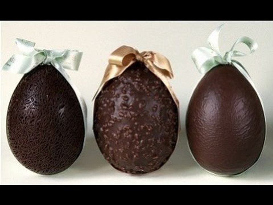 Recette des oeufs en chocolats de pâques. Recet...