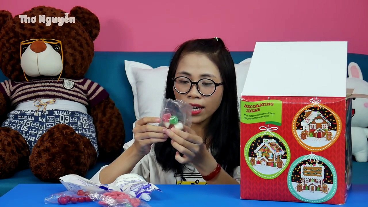 ĐỒ CHƠI TRANG TRÍ NGÔI NHÀ BÁNH KẸO - Gingerbread House Kit - THƠ NGUYỄN - THO NGUYEN