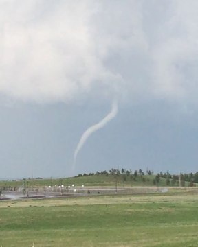 Large Hail, Tornado Spotted Near Cheyenne