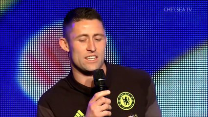 When David Luiz couldn't quite understand Gary Cahill's accent! 