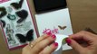 Stencil Embossing with White Embossing Powder