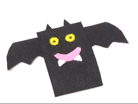 Fabriquer une chauve-souris en feutrine pour Halloween