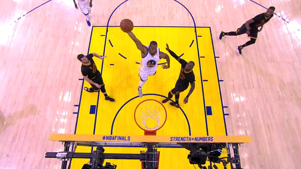 Andre Iguodala Steals And Throws Down a Tomahawk Dunk - Cavaliers vs Warriors - June 12, 2017