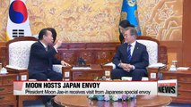 President Moon tells Japanese envoy Korean people do not accept wartime sex slavery deal
