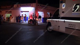 Accidente en 11 Avenida frente a la UQROO de Cozumel