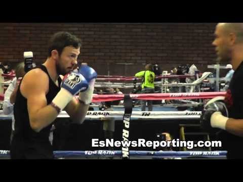andy lee vs matt korobov working out for fight - EsNews boxing