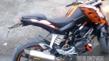 228.Sound Test- AKRAPOVIC Titanium Racing Muffler on KTM Duke 200