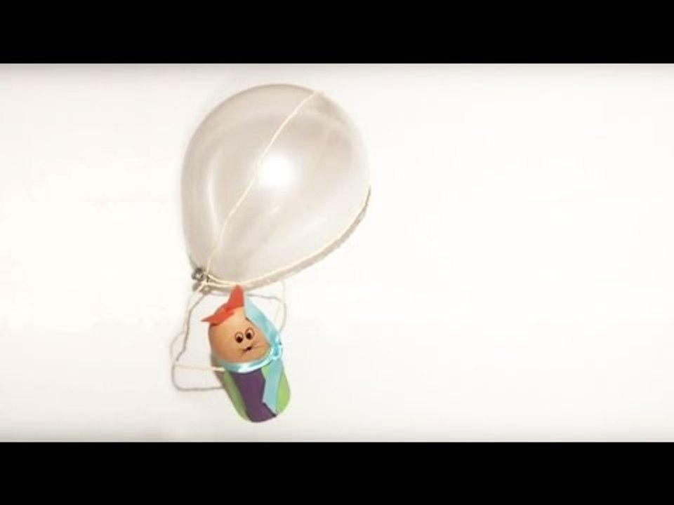 Fabriquer un lapin de Pâques en montgolfière
