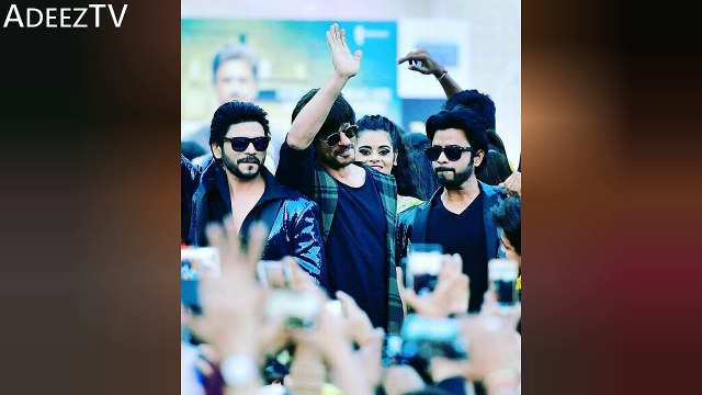 Mahira Khan and Shahrukh Khan promoting Raees in Dubai