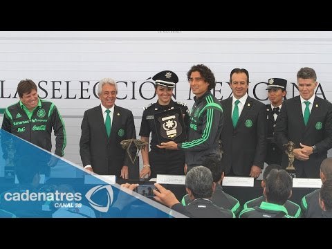 Reconocimiento de la Policía Federal a la Selección Mexicana de fútbol