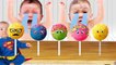 Bad Baby Crying and Learn Colors Colorful Cake Pop Finger Family Songs Collection_2