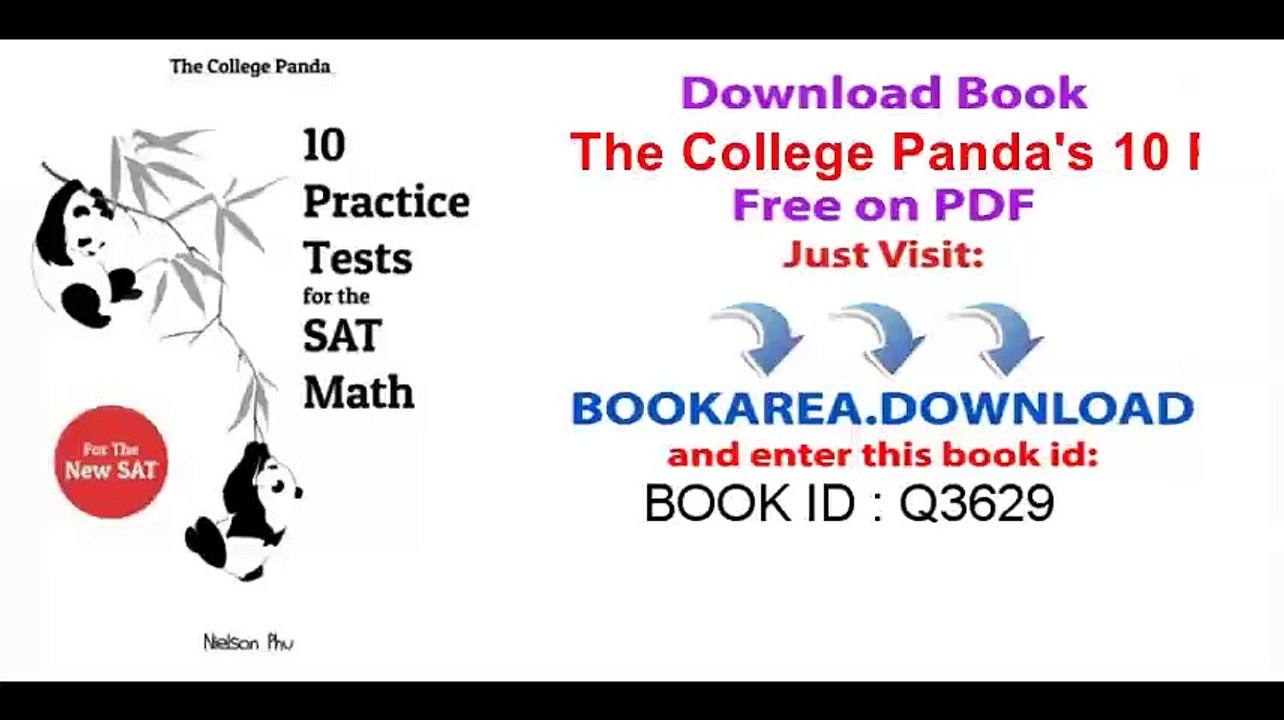 The College Panda's 10 Practice Tests for the SAT Math