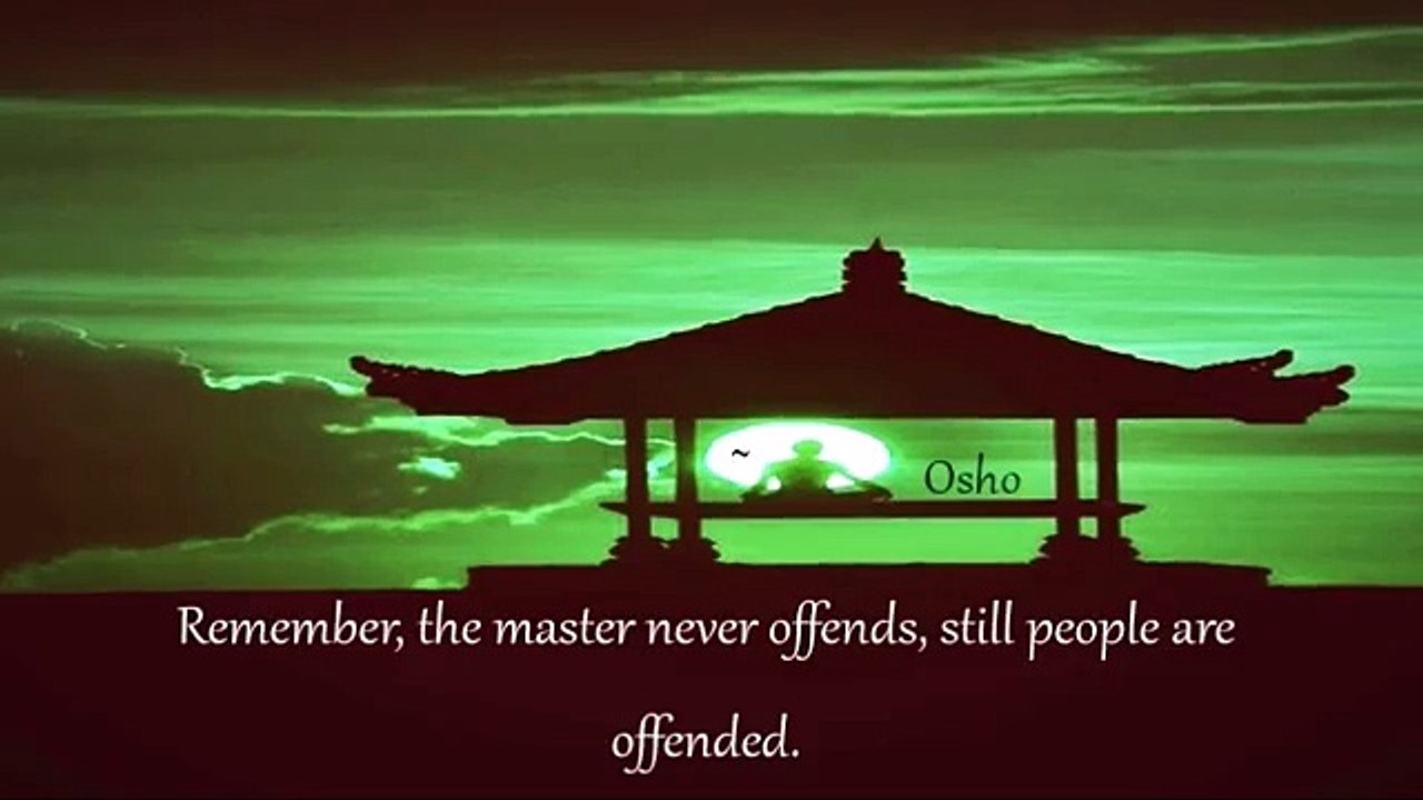 The Master Never Offends