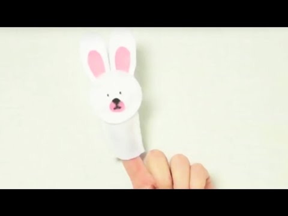 Fabriquer une marionnette lapin