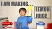 How To Make Lemonade Easy Steps for Kids  Making Lemon Juice