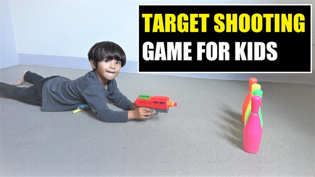 Target Shooting Game for Kids Play with Target Shooting Gun