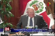 Fuerza Popular rechaza declaraciones de PPK sobre indulto a Fujimori