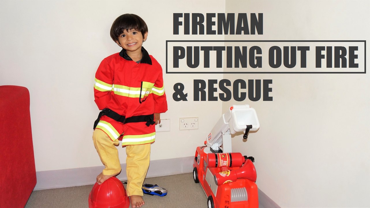 Fireman Sam Putting Out Fire  Rescue People  Fire Fighter Activities