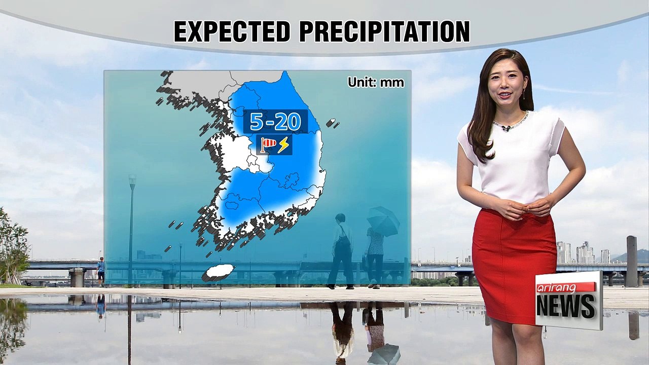 Passing rain showers along with thunder and lightning in inland regions