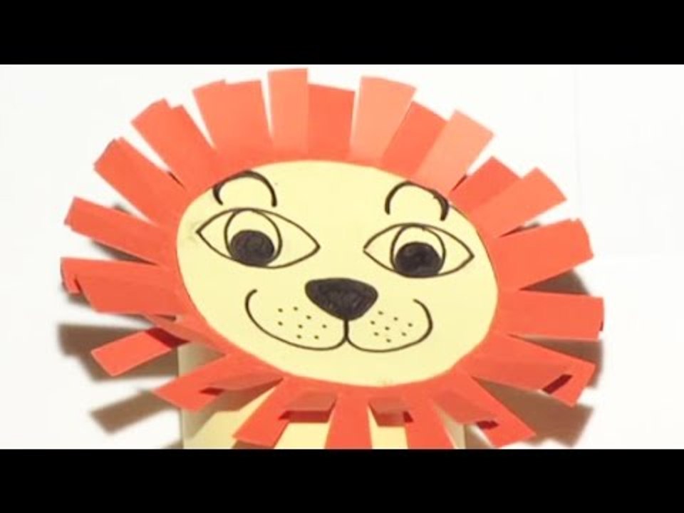 Fabriquer un lion en carton