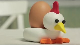 Fabriquer un coquetier poule en pâte Fimo