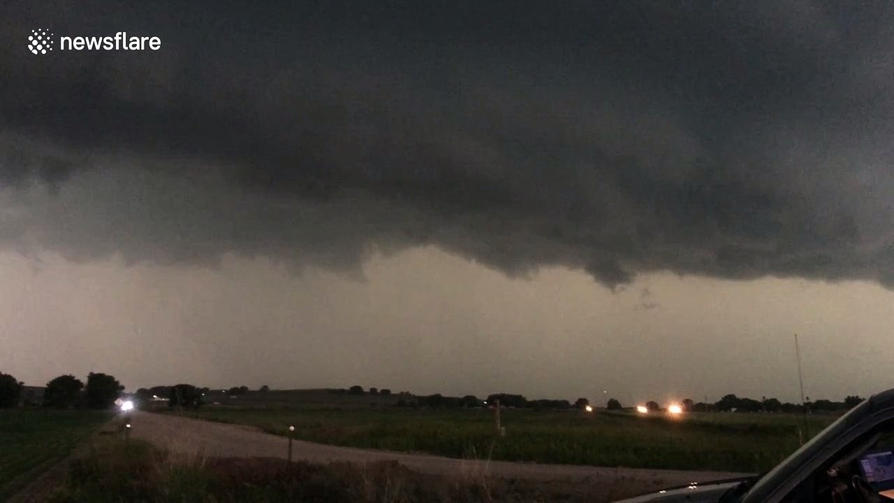 Monster storm in Nebraska, USA