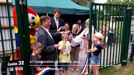 A l’inauguration de L’île aux Jeux à Fort-Mardyck