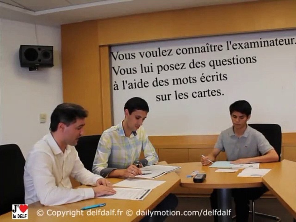 Production orale DELF A1 Tous Publics 2ème partie : échange d'informations