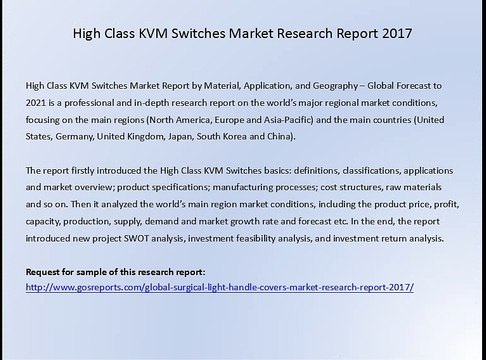 High Class KVM Switches Market Research Report 2017