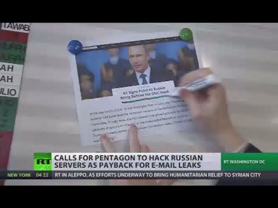 'Hack the Kremlin' Calls for Pentagon to dig up secret info as payback for e-mail leaks