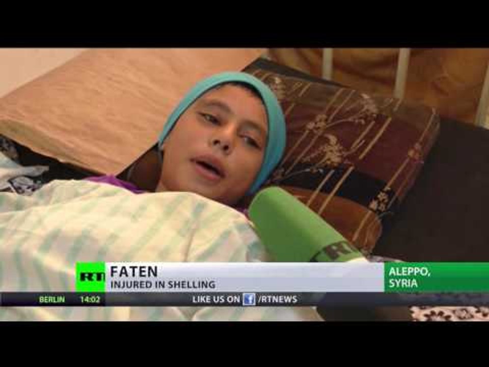‘There are pieces of shrapnel in my arm’: Syrian girls wounded in shelling talk to Lizzie Phelan