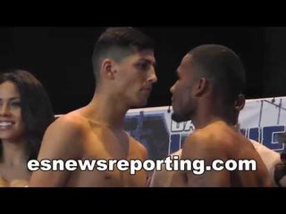 hugo centeno weigh in and face off - EsNews boxing