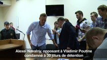 Manifestations en Russie: Navalny condamné à 30 jours de prison