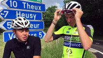 Verviers: Julien Stassen teste le début de la seconde étape du Tour de France (Verviers - Longwy)