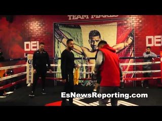 ABNER MARES and team singing happy birthday to his trainer clemente medina - esnews boxing