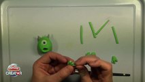 Playdoh Mike Vazovsky [Monsters Inc. Disney Pixar] - Playdough clay modeling tutorial for baby