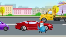 La voiture de course et les Monster Machines pour bébés - Vidéo Éducative de Voitures JUNIOR