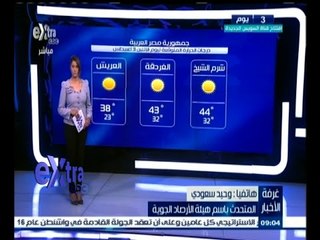 #غرفة_الأخبار | حالة الطقس ودرجات الحرارة ليوم 3 أغسطس 2015