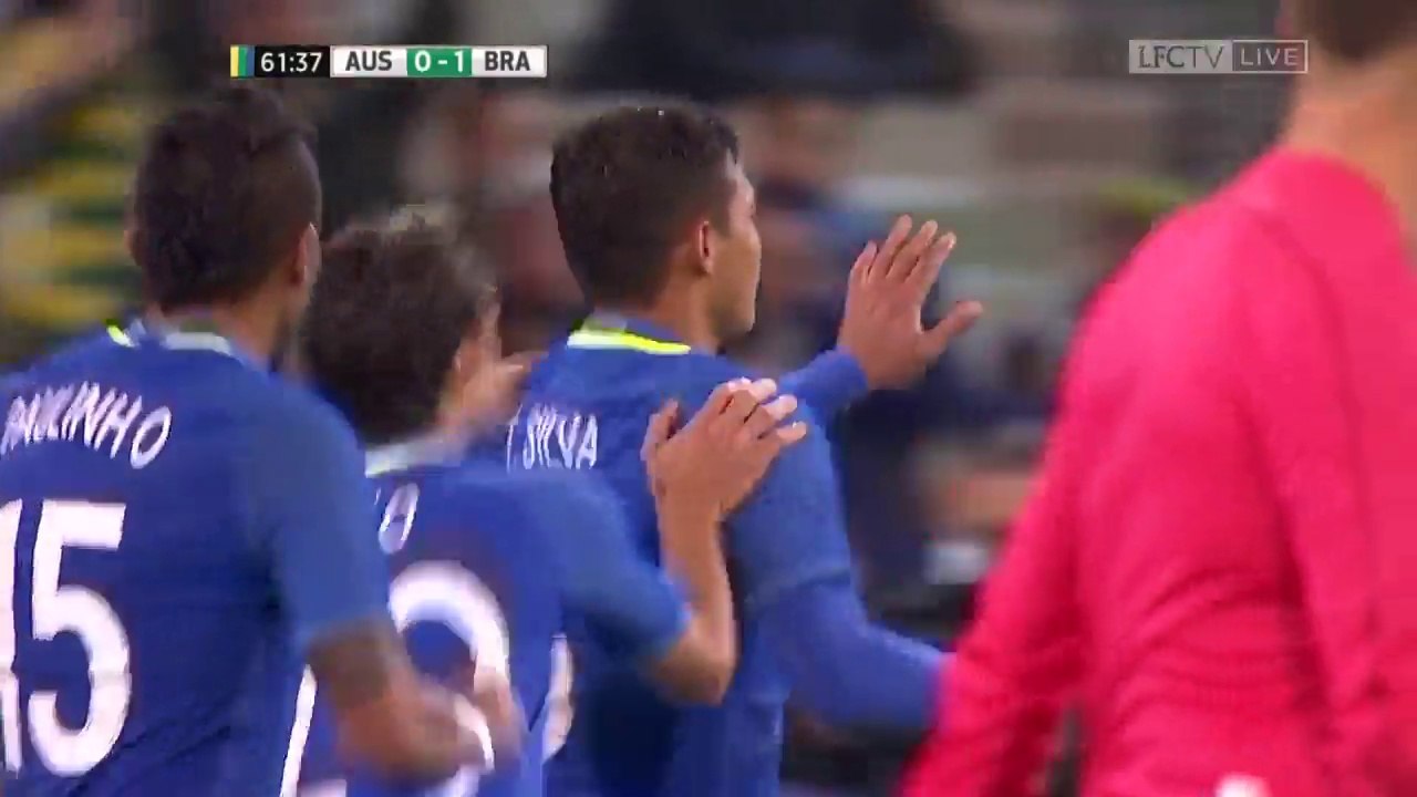 Thiago Silva Goal HD - Australia 0 - 2 Brazil - 13.06.2017 (Full Replay)