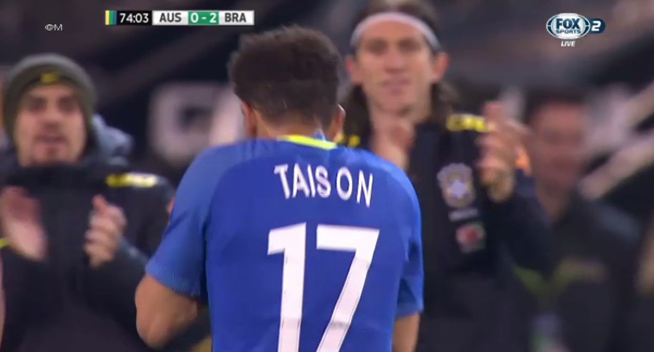 0-3 Taison Goal HD - Australia vs Brazil 13.06.2017 HD