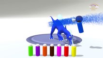 Learn Colors with Dinosaurs Spray Bottles _ Colors Bottles for