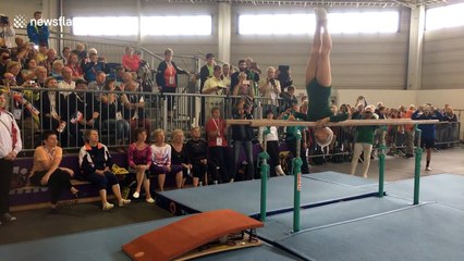 91-year-old gymnast completes impressive routine at Berlin competition