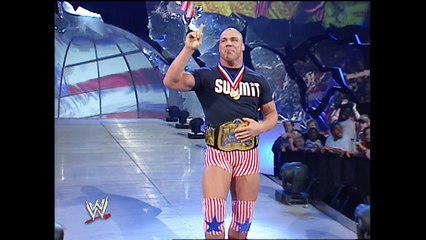 Stephanie McMahon, Kurt Angle and Chris Benoit Segment