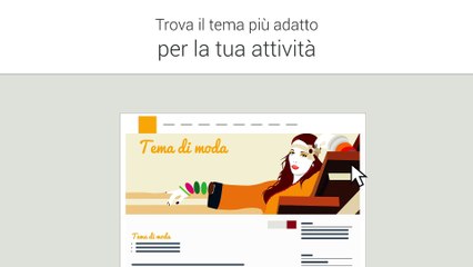 Scegliere un tema grafico per il proprio sito