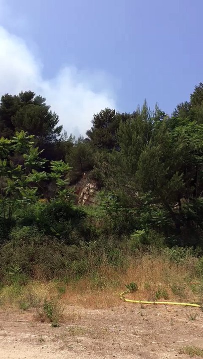 Incendie près du parc naturel du Cros de Casté à Roquebrune-Cap-Martin