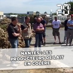 Nantes: Les producteurs de lait en colère