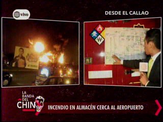 Nota - Incendio en almacen cerca al aeropuerto