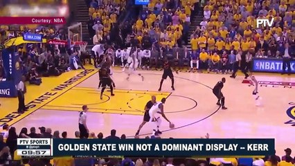 SPORTS NEWS: Golden State win not a dominant display - Kerr