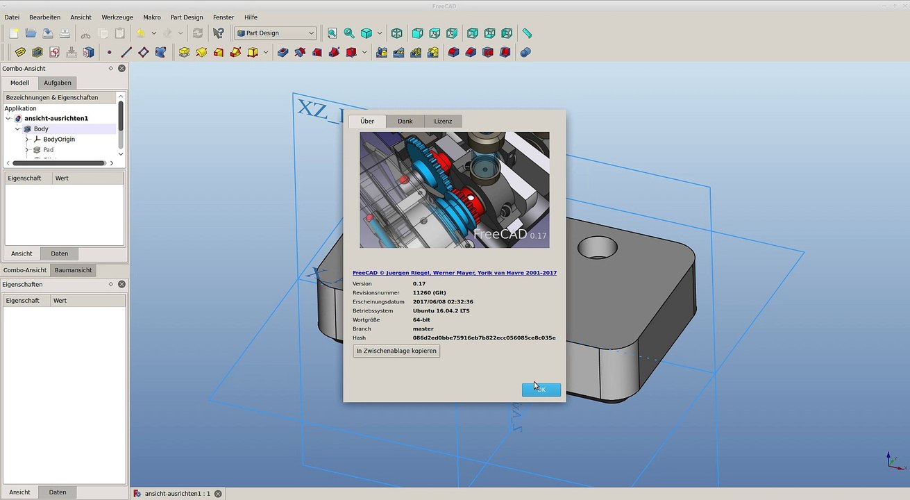 Freecad Ansicht ausrichten mittels Skript