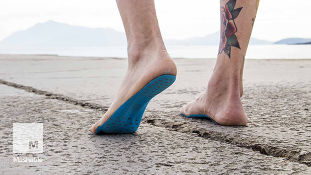 Feel like you're barefoot at the beach with these stick-on sandals